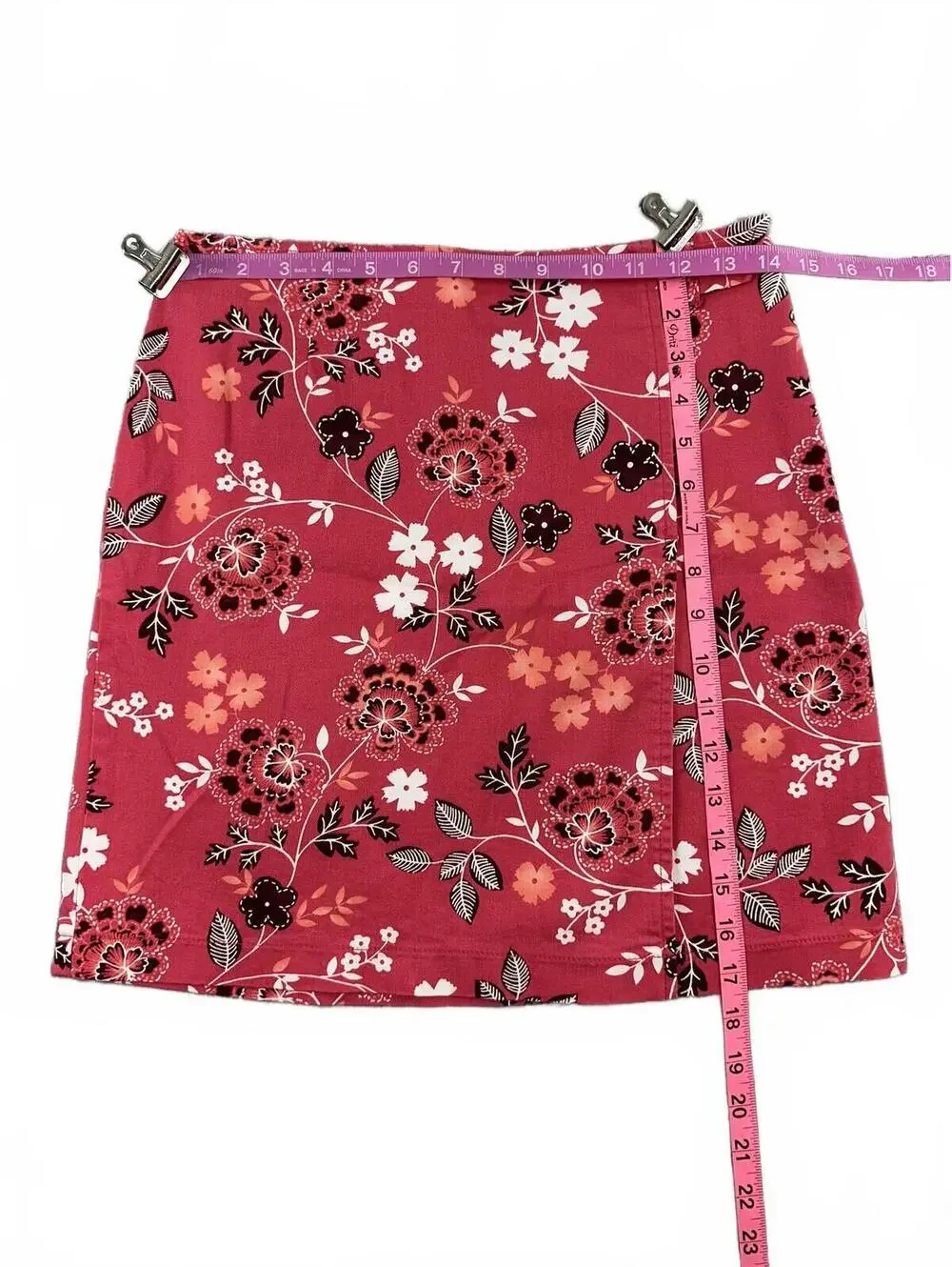 Ann Taylor LOFT Floral Wrap Skirt - Picture 4 of 6